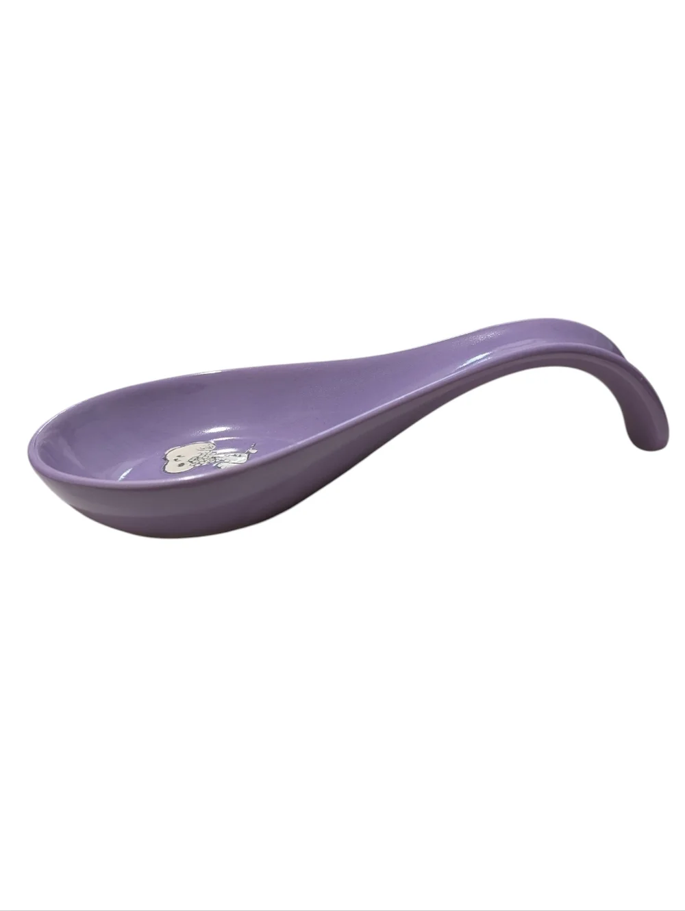 NEW Peanuts Ceramic Spoon Rests Lavender Pair